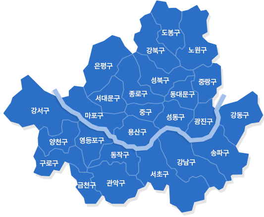 서울 자치구 지도